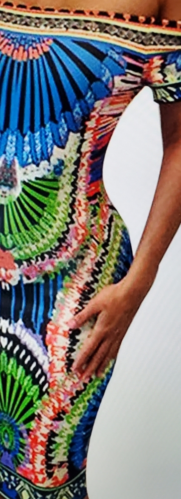 Sexy Printed Bandage Evening Party Dress
